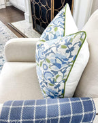 Serena & Lily Cassis Linen Pillow Cover - Coastal Grandmillenial Decor