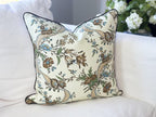 Whitney English Gloucester Floral Tan and Teal Pillow Cover Whitney English Gloucester Floral Tan and Teal Pillow Cover | Grandmillennial Chinoiserie Decor